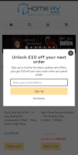 Mobile page screenshot