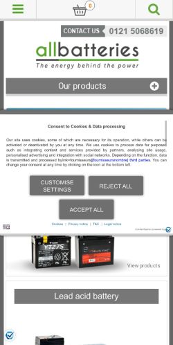 Mobile page screenshot