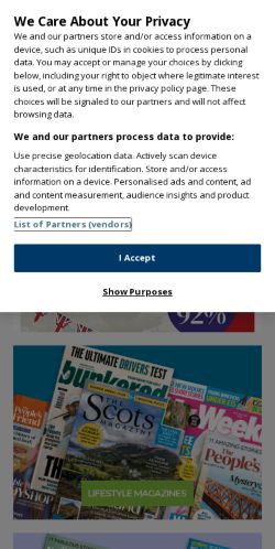 Mobile page screenshot