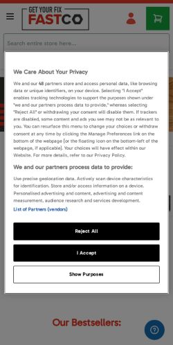 Mobile page screenshot