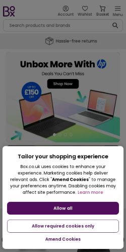 Mobile page screenshot