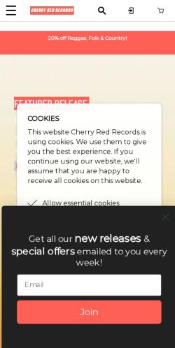 Mobile page screenshot