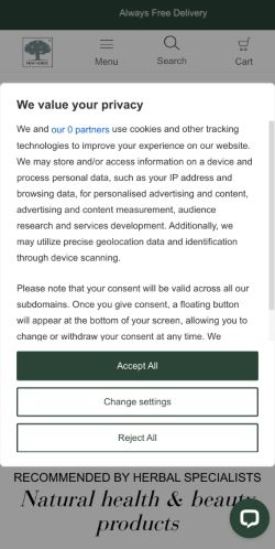 Mobile page screenshot
