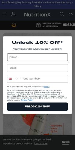 Mobile page screenshot