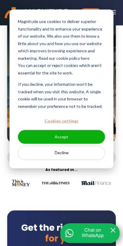 Mobile page screenshot