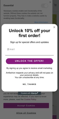 Mobile page screenshot