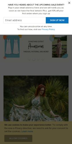 Mobile page screenshot