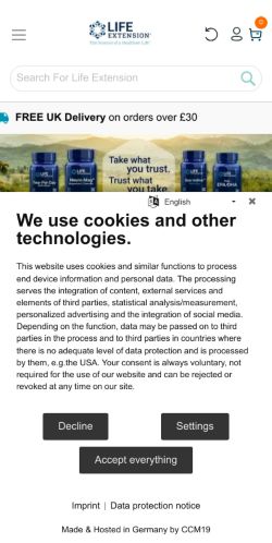 Mobile page screenshot