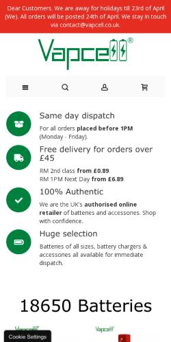 Mobile page screenshot