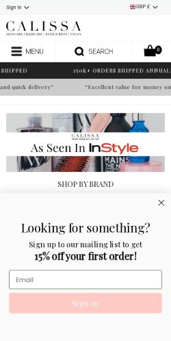 Mobile page screenshot