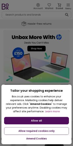 Mobile page screenshot