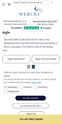 Mobile page screenshot