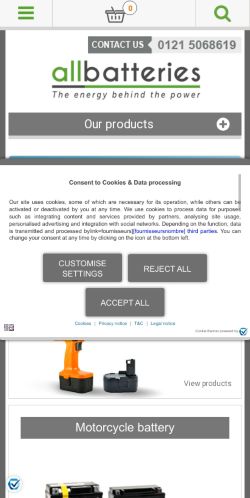 Mobile page screenshot