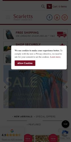 Mobile page screenshot