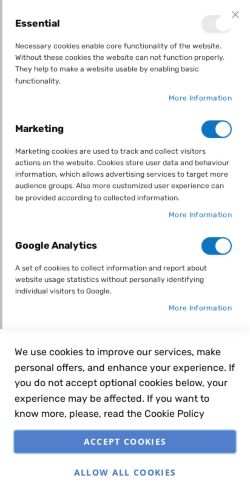 Mobile page screenshot
