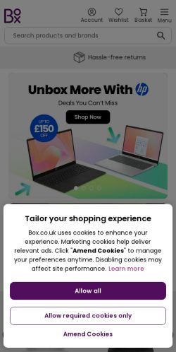 Mobile page screenshot