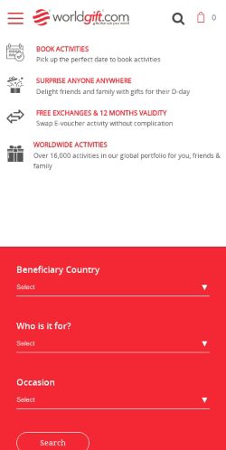 Mobile page screenshot