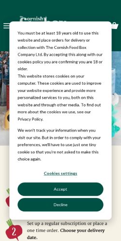 Mobile page screenshot