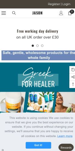 Mobile page screenshot