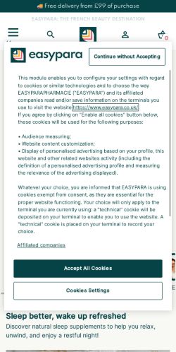 Mobile page screenshot