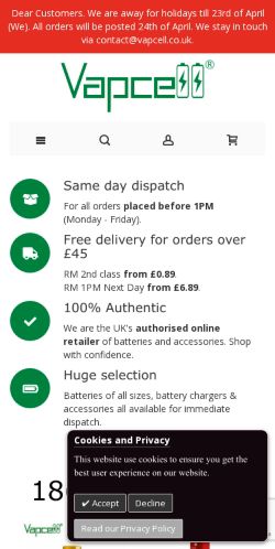 Mobile page screenshot