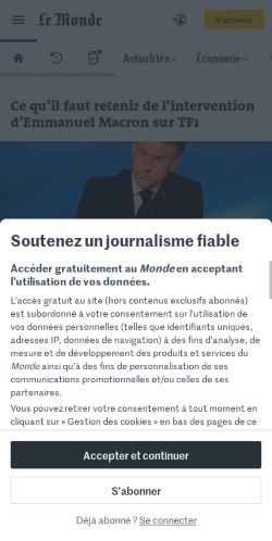 Mobile page screenshot