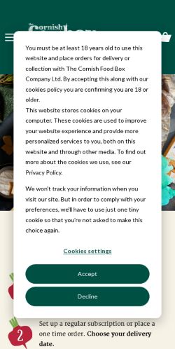 Mobile page screenshot