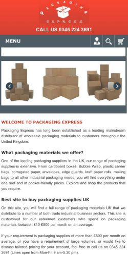 Mobile page screenshot