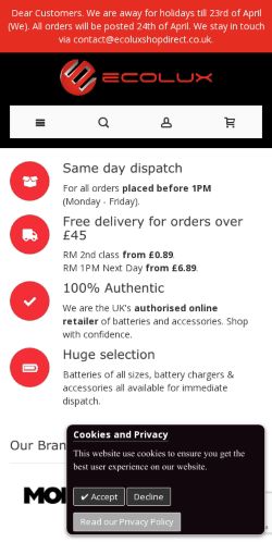 Mobile page screenshot