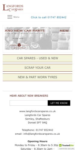 Mobile page screenshot
