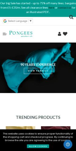 Mobile page screenshot