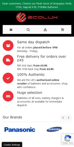 Mobile page screenshot