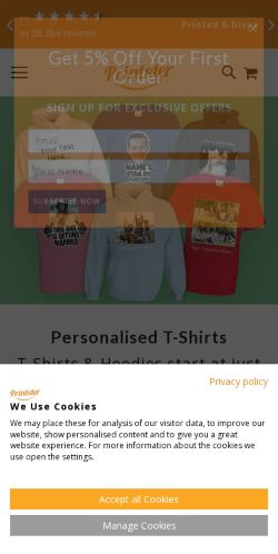 Mobile page screenshot