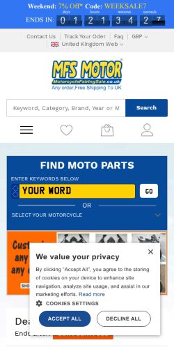 Mobile page screenshot