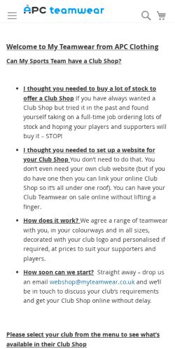 Mobile page screenshot