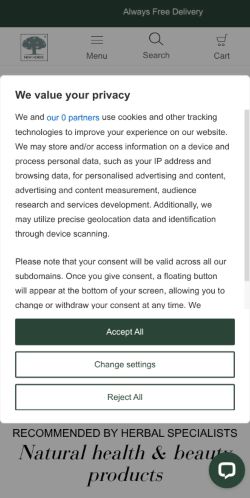 Mobile page screenshot