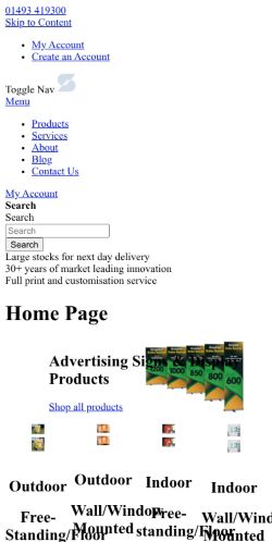 Mobile page screenshot