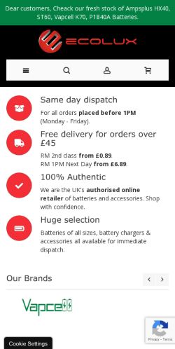 Mobile page screenshot