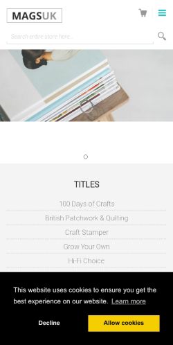 Mobile page screenshot
