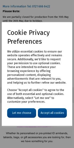 Mobile page screenshot