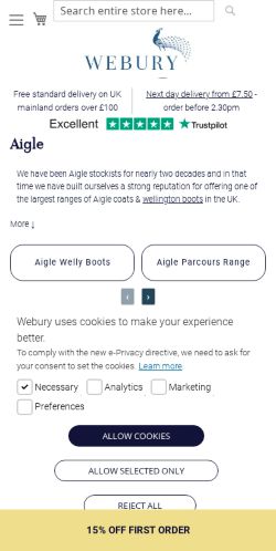 Mobile page screenshot