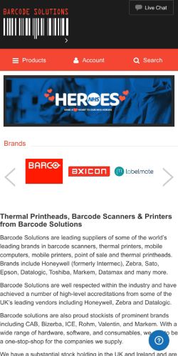 Mobile page screenshot