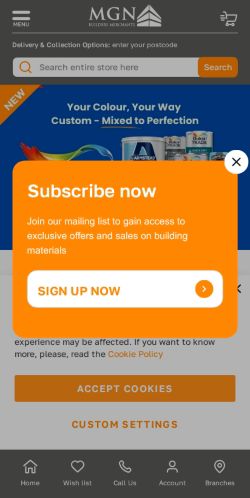 Mobile page screenshot