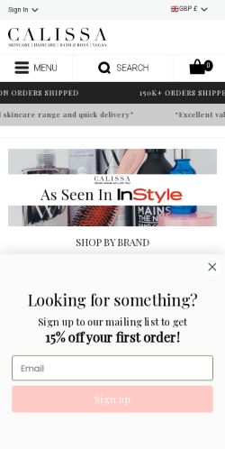 Mobile page screenshot
