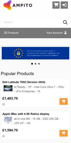 Mobile page screenshot
