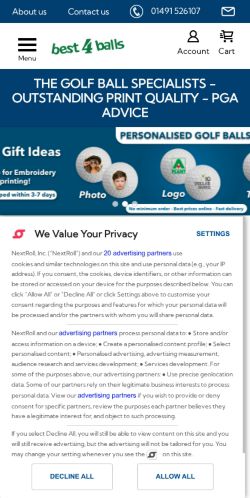 Mobile page screenshot