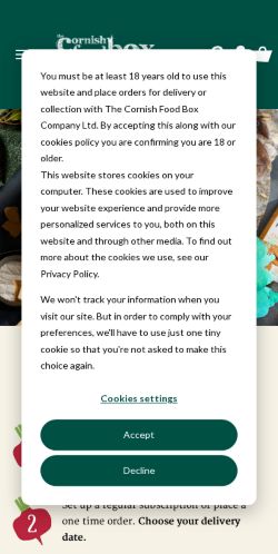 Mobile page screenshot