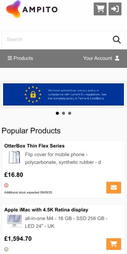 Mobile page screenshot