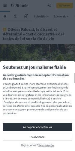 Mobile page screenshot