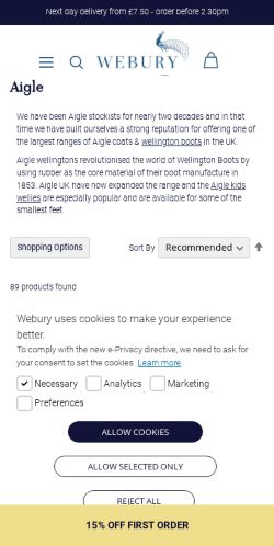 Mobile page screenshot